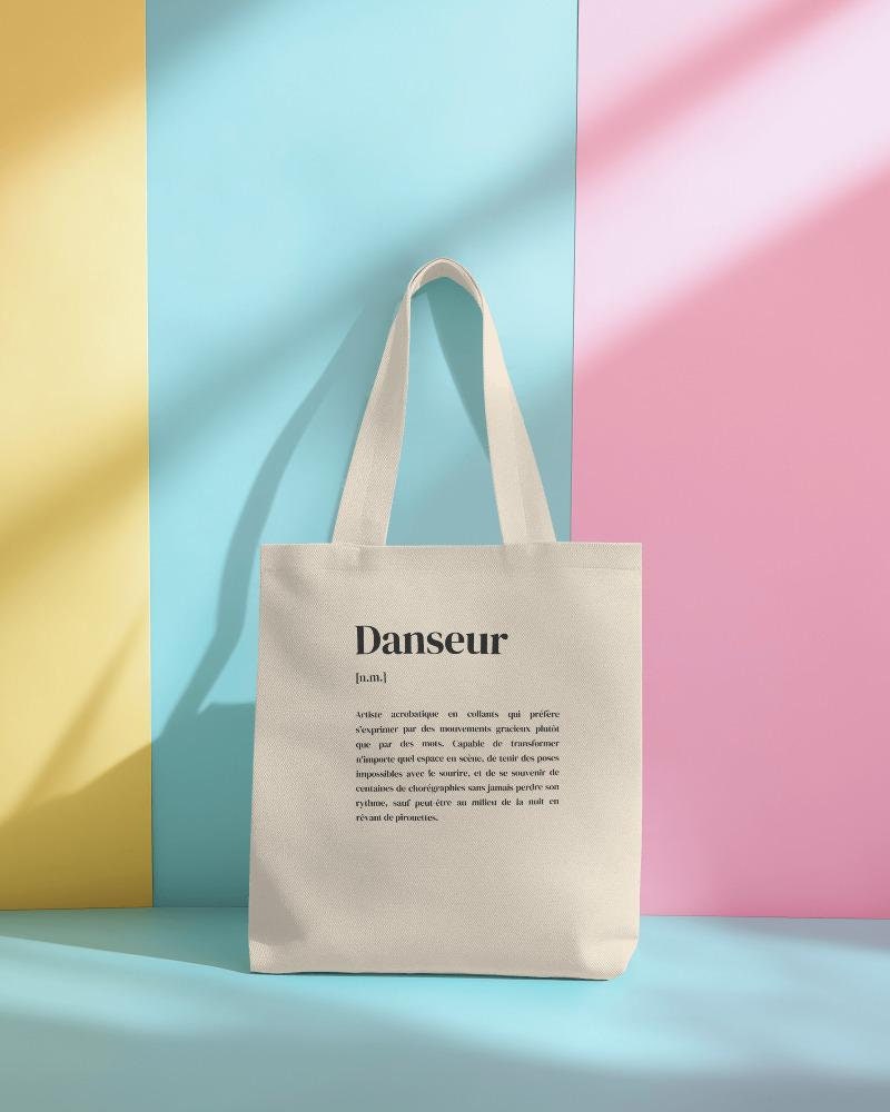 Men's Tradish Dancers Eggshell Blue Clover Canvas Tote Bag