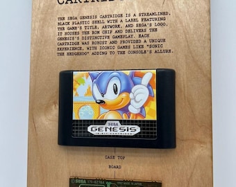 Expositor de cartuchos SEGA Genesis personalizado: juegos nostálgicos, decoración para el hogar y la oficina