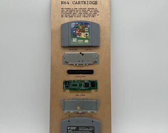 ¡Un gran regalo para tu amigo gamer! - Exhibición de pared N64 de reproducción personalizada