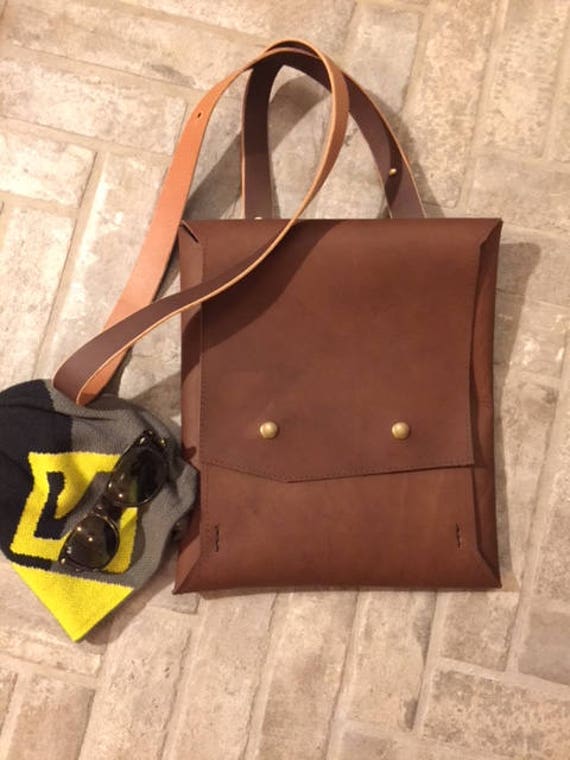 leather document satchel