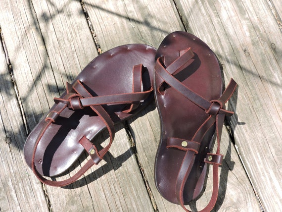 custom leather sandals