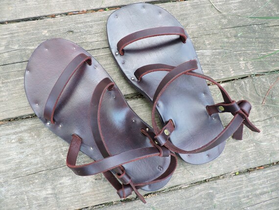 custom leather sandals