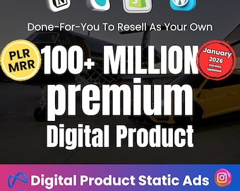 100+ Million Digital Products Bundle: MRR & PLR Resell Rights (Digital Downloads)
