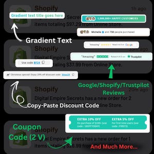 Shopify Liquid Codebook, 60+ Customizable Shopify Liquid Codes, Custom Shopify Liquid Codes, Editable Website Codes, Conversion Rate Codes