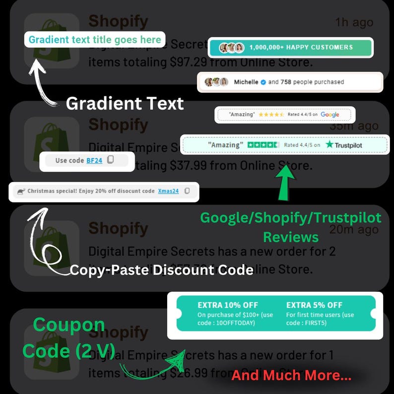 Shopify Liquid Codebook, 60+ Customizable Shopify Liquid Codes, Custom Shopify Liquid Codes, Editable Website Codes, Conversion Rate Codes