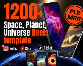 Ponad 1200 bębnów kosmicznych: szablony wszechświata i planet (PLR/MRR)