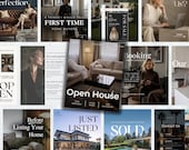 400+ Realtor Instagram Canva Templates, Luxury Real Estate Social Media Posts, Real Estate Presentation Template, Realtor Marketing Template