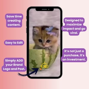 1300+ Cute Cat Video reels Template, Cat Reels Templates, TikTok, Instagram, YouTube Shorts, Viral Cat Reels bundle, Viral Templates PLR/MRR