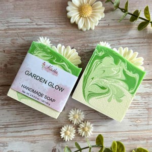 Garden Glow Handmade Soap - Natural Artisan Soap, Luxury Skincare, Unique Gift
