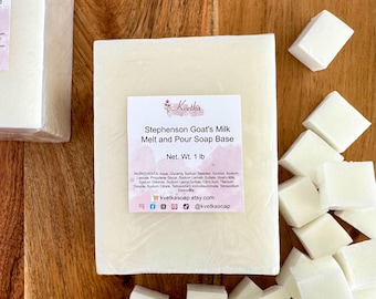 Goat’s Milk Melt and Pour Soap Base: 1 lb DIY Soap Making Supplies