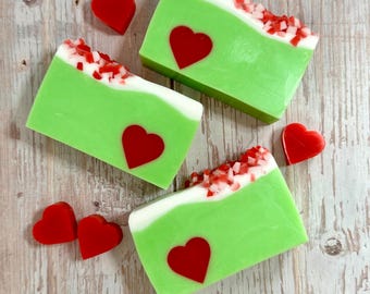 Valentine’s Day Handmade Soap : Heart Soap Gift, Romantic Soap Bar, Cute Valentine Gift