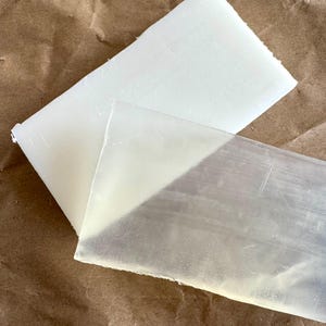Melt and Pour Soap Base Set | 1 lb Clear & 1 lb Goat Milk | DIY Soap Making Supplies | Glycerin Soap Base for Handmade Soap