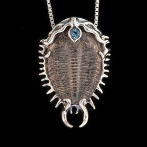 Colossal Spiked Trilobite Necklace Fossil Jewelry Ocean Necklace Trilobite Pendant Fossil Necklace Prehistoric Dinosaur Geological Jewelry
