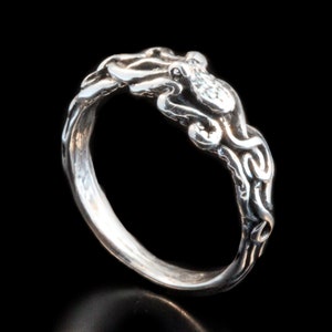 Silver Octopus Ring Tentacle Ring Tentacle Twist Octopus Ring Octopus Jewelry Tentacle Jewelry Steampunk Jewelry Tentacle Ring Silver Band