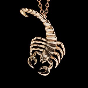 Scorpion Pendant  Bronze Scorpion Pendant Necklace Scorpion Jewelry Scorpion Necklace Desert Life Jewelry Scorpio Jewelry Zodiac