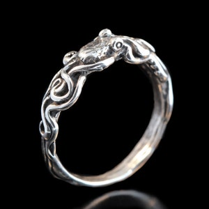 Silver Ring Octopus Ring Tentacle Ring Octopus Jewelry Tentacle Jewelry Silver Band Sterling Silver Ring Pinky Ring Thumb Ring Gift For All