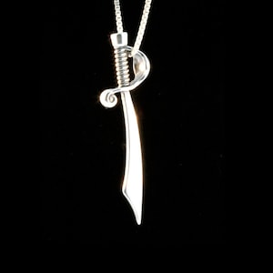 Sword Charm Cutlass Necklace Pirate Cutlass Sword Jewelry Pirate Necklace Cutlass Charm Necklace Pirate Jewelry Captain&#39;s Sword Pirate Saber