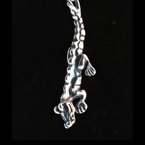 Silver Crocodile Charm Crocodile Pendant Alligator Charm Alligator Pendant Lizard Jewelry Reptile Jewelry Reptile Lover Crocodile Gift