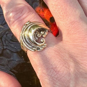 Gold Wave Ring Gold Wave Jewelry Ocean Ring Water Ring 14k Gold Statement Ring Handmade Jewelry Gift for Surfer Gift for Marine Biologist