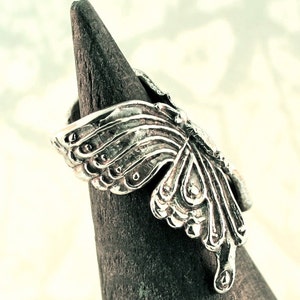 Silver Ear Cuff Butterfly Ear Cuff Silver Butterfly Earring Butterfly Jewelry Insect Jewelry Silver Butterfly Butterfly Wings Wing Jewelry image 4