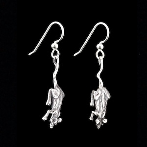 Rat Earrings Silver Rat Charm Rat Jewelry Mouse Earrings Mouse Charm Rat Gift Rat Lover Present Silver Animal Charms Halloween Earrings 925