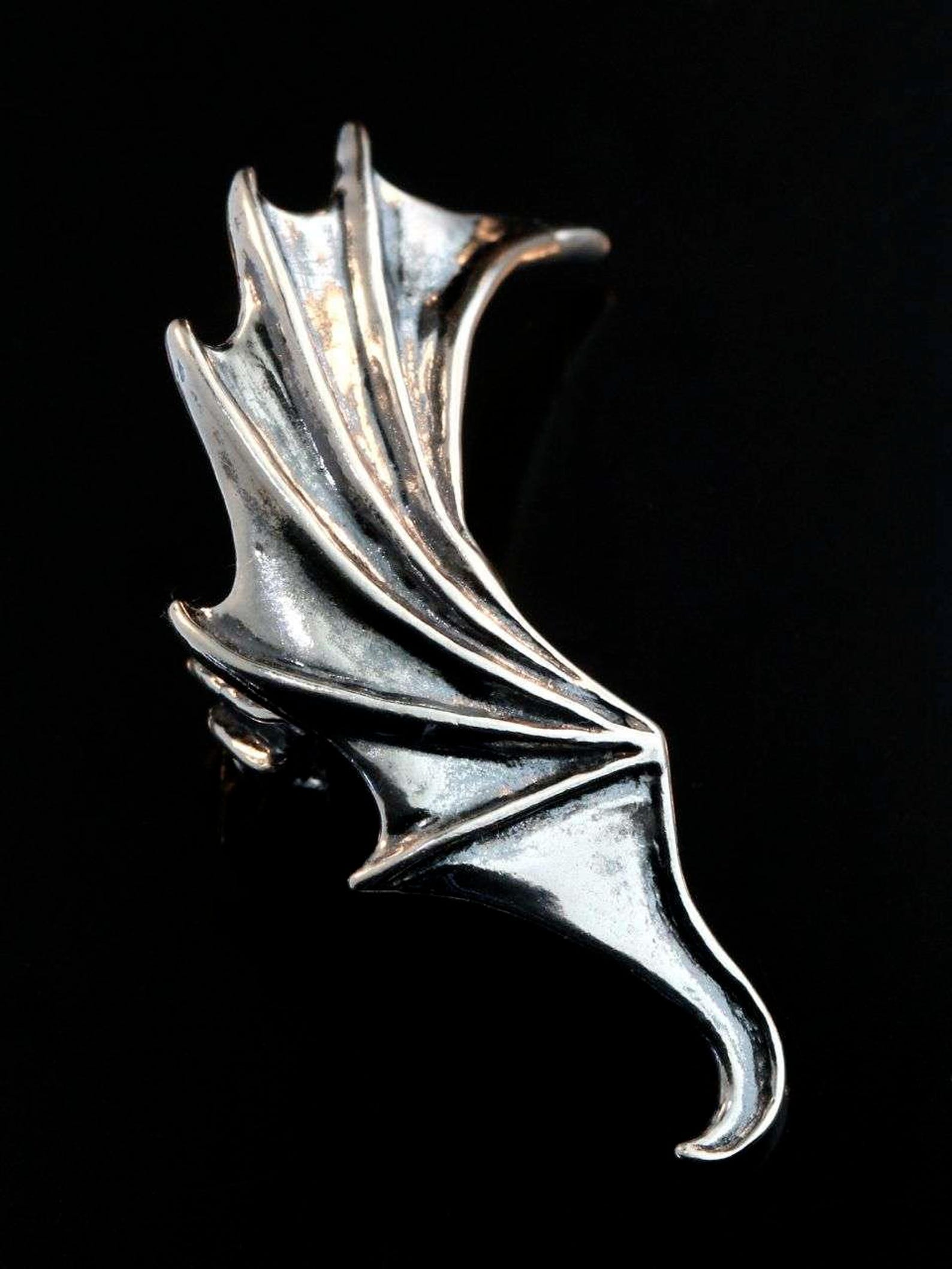 Dragon Wing Ear Cuff Devil Wing Earcuff Demon Wing Earring Etsy