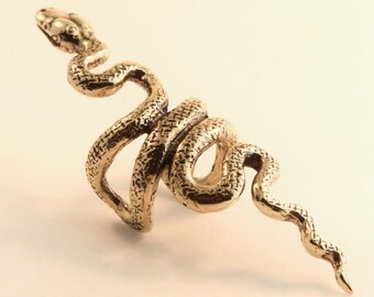 新品　EDDERA　Viper Cuff　18k gold Grelda Ear Cuff With Scatter Bezel Diamond Detail Gold – TheLink