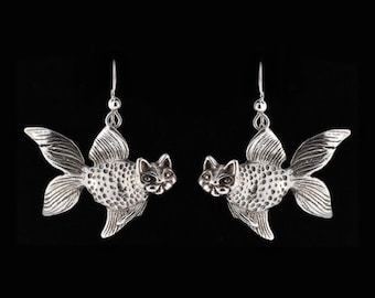 Stora havskattörhängen - Sterlingsilver