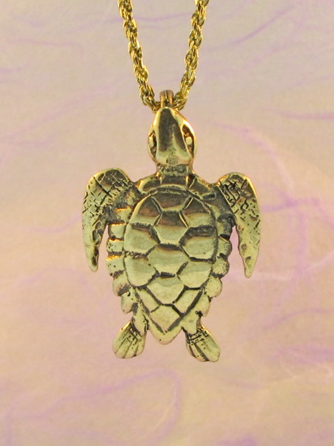 Sea Turtle Necklace Gold Sea Turtle Necklace Sea Turtle Charm Etsy