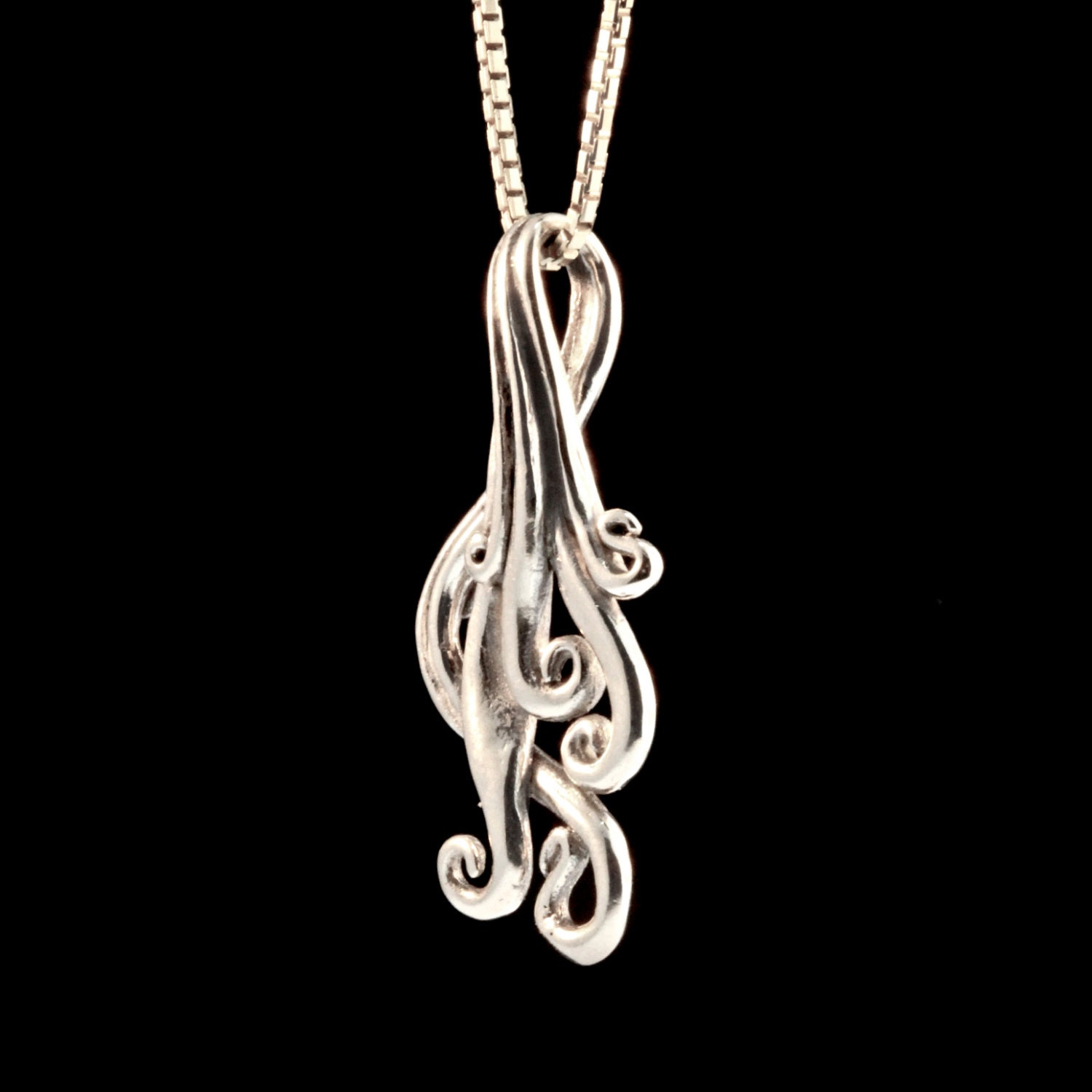 Enchanted Forest Silver Spiral Necklace – Hawaii Jewel