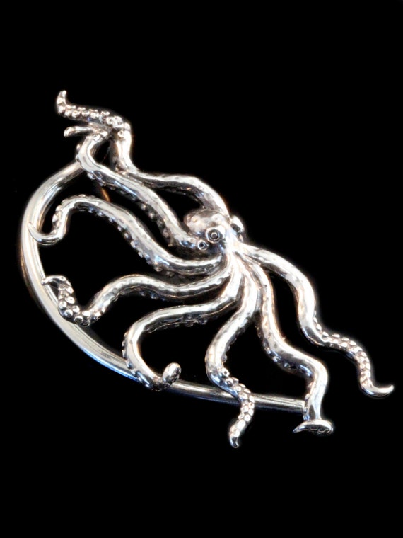 Orecchino a forma di polpo - Bronzo - Gioielli pirata dell'oceano - Italia