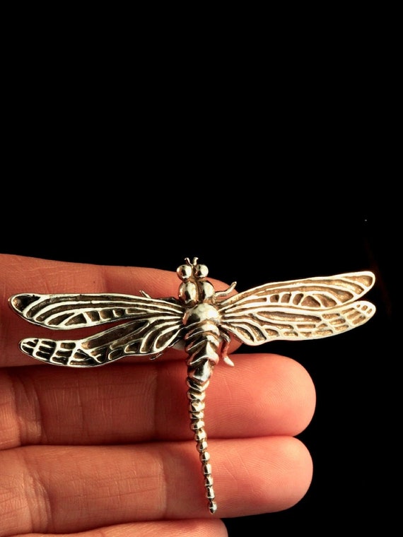 Sterling Silver Dragonfly Brooch Dragonfly Pin Dragonfly Jewelry 925 Dragonfly  Gift Gift for Mom Gift for Grandmother Gift for Her Bodice -  Canada