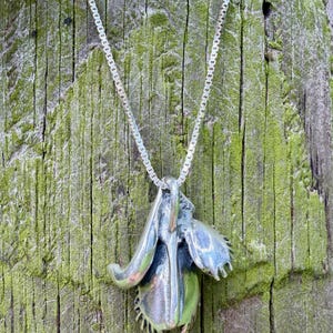 Venusfliegenfalle Charm Anhänger - Sterling Silber - Fleischfressende Pflanze Bild 6