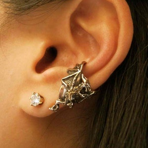 Dragon Ear Cuff Bronze Dragon Chevron Dragon Earring Dragon Jewelry Game of Thrones Inspired Jewelry  Non-Pierced Earring Shop Small Unique