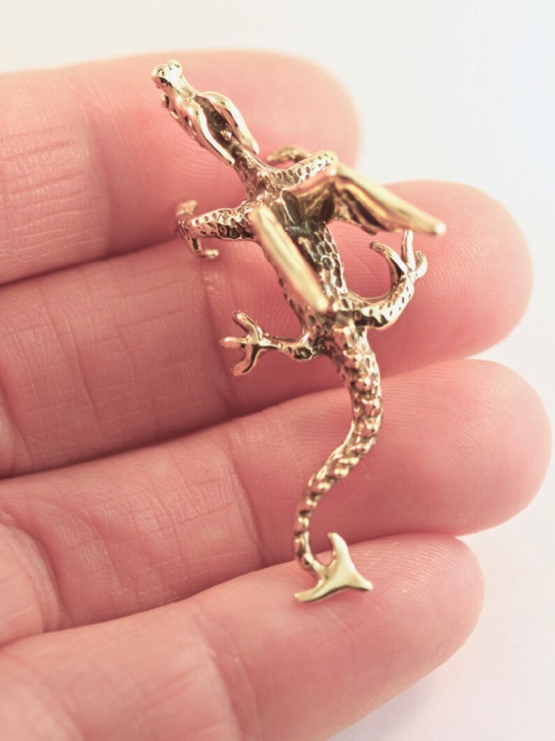 Dragon Ear Cuff Gold Dragon Ear Wrap Dragon Earring 14K Gold Etsy