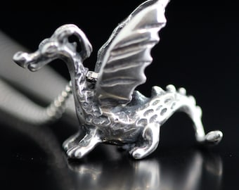 Dragon - Baby Dragon Charm - Sterling Silver - Untapped Potential Charm