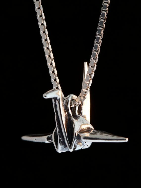 5 Pendentifs Grue Origami - Argent - Breloques Pour Bijoux - Fabrication Chine