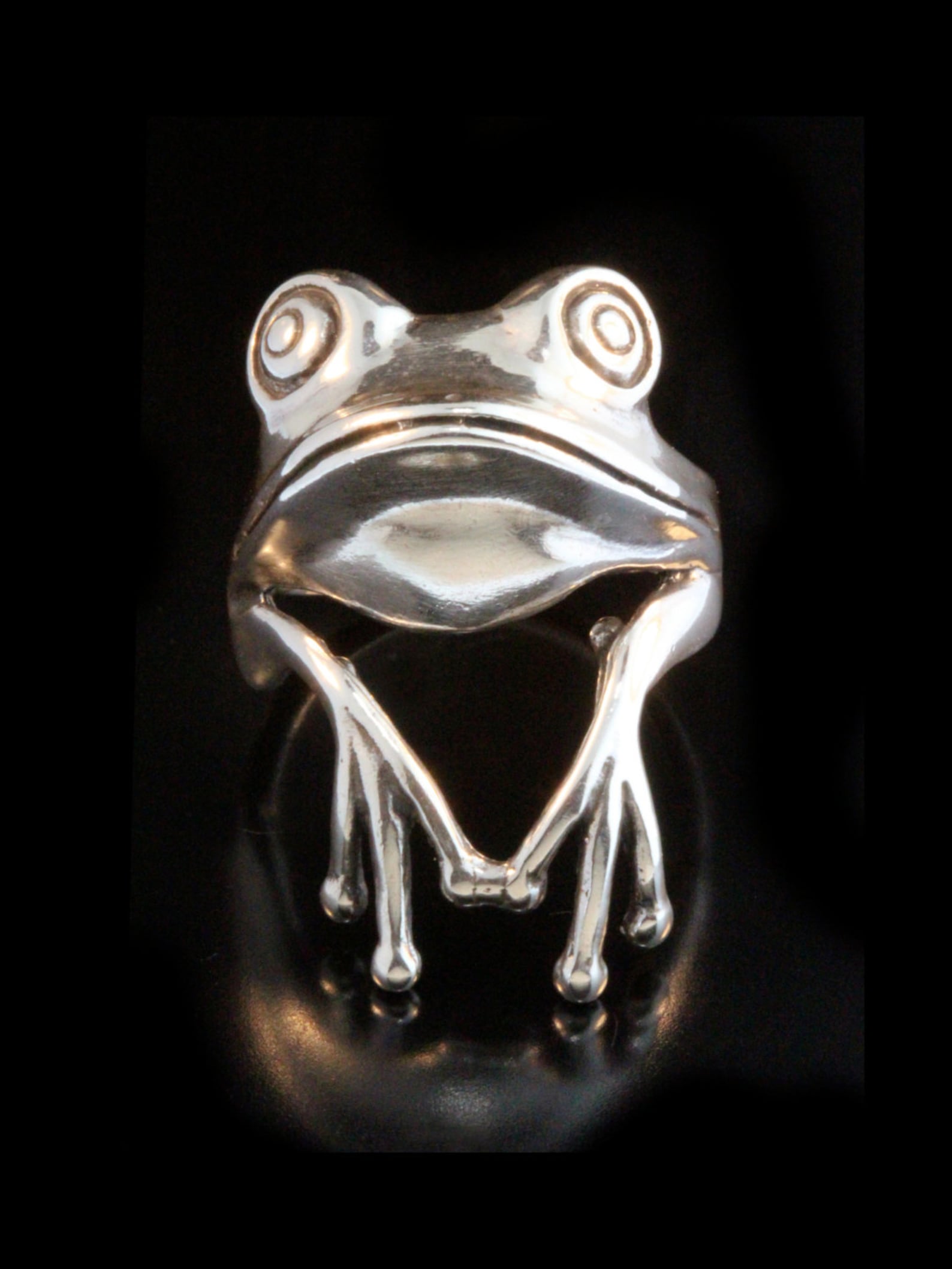 Tree Frog Ring Silver Tree Frog Ring Frog Jewelry Silver Etsy