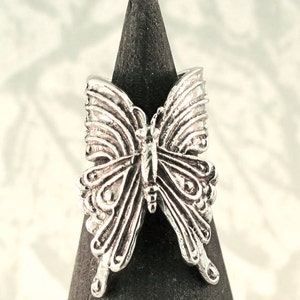 Silver Ear Cuff Butterfly Ear Cuff Silver Butterfly Earring Butterfly Jewelry Insect Jewelry Silver Butterfly Butterfly Wings Wing Jewelry image 2