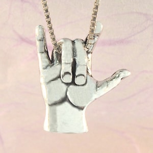 I love you sign language jewelry best sale