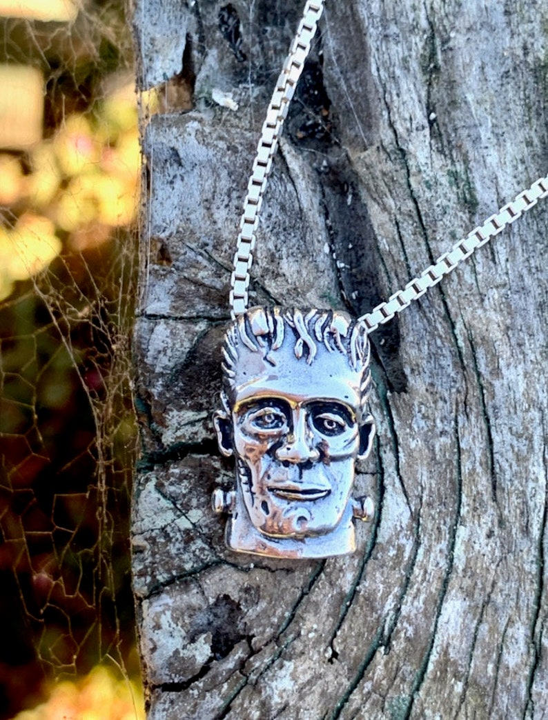 Frankenstein Necklace Frankenstein Jewelry Monster Jewelry Etsy