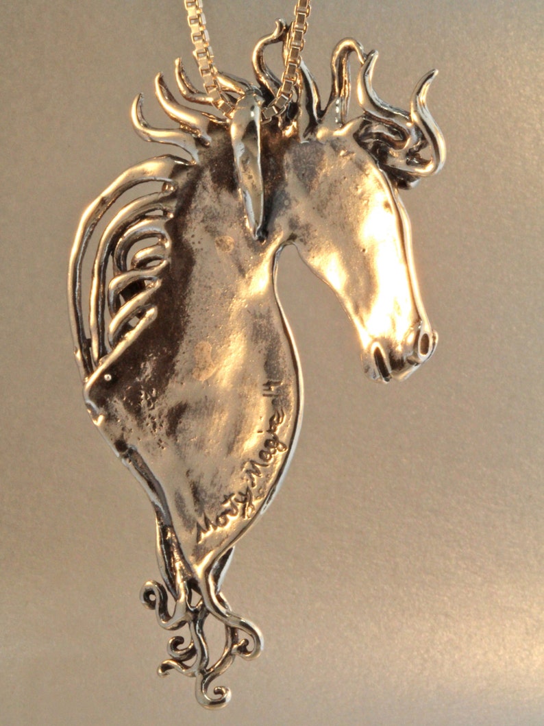 Horse Necklace Horse Jewelry Spirit Horse Necklace Etsy