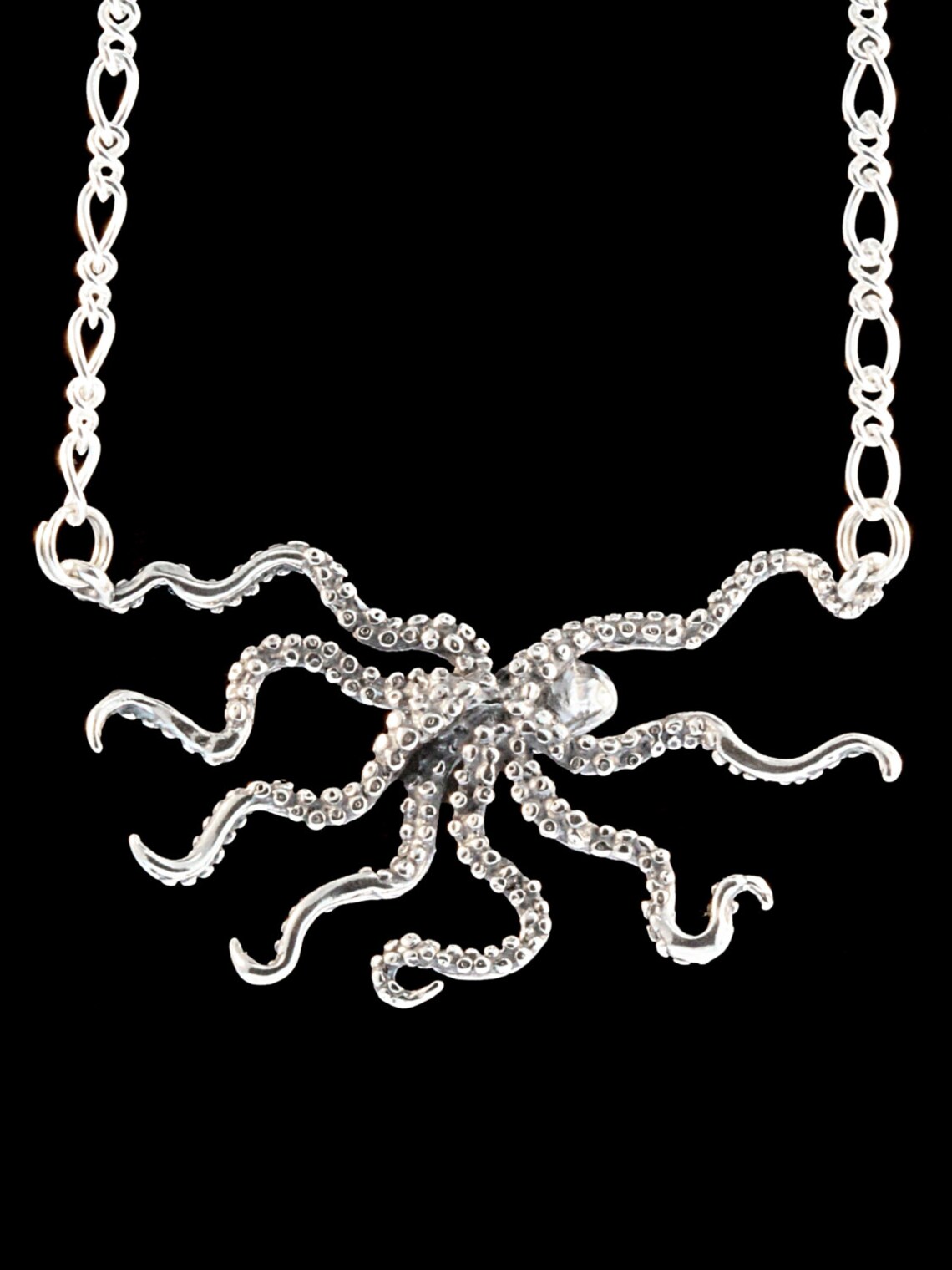 Octopus Necklace Octopus Pendant Octopus Jewelry Octopus Etsy