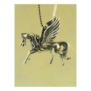 Pegasus Necklace Silver - Pegasus Pendant Pegasus Charm - Magical Horse - Silver Pegasus - Silver Horse - Pegasus Jewelry Unicorn Jewelry