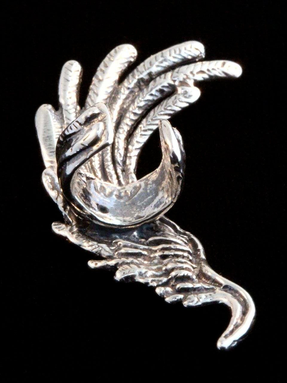 Orecchini A Cerchio In Argento 925 Vintage Con Piuma E Ali – Ipoallergenici Con Zirconi – Confezione Regalo - 5