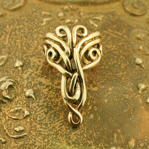 Ear Cuff Bronze Swirl Ear Cuff Arabesque Ear Cuff Celtic Jewelry Non Pierced Earring Non Pierced Ear Cuff Minimalist Ear Cuff Fashion image 3