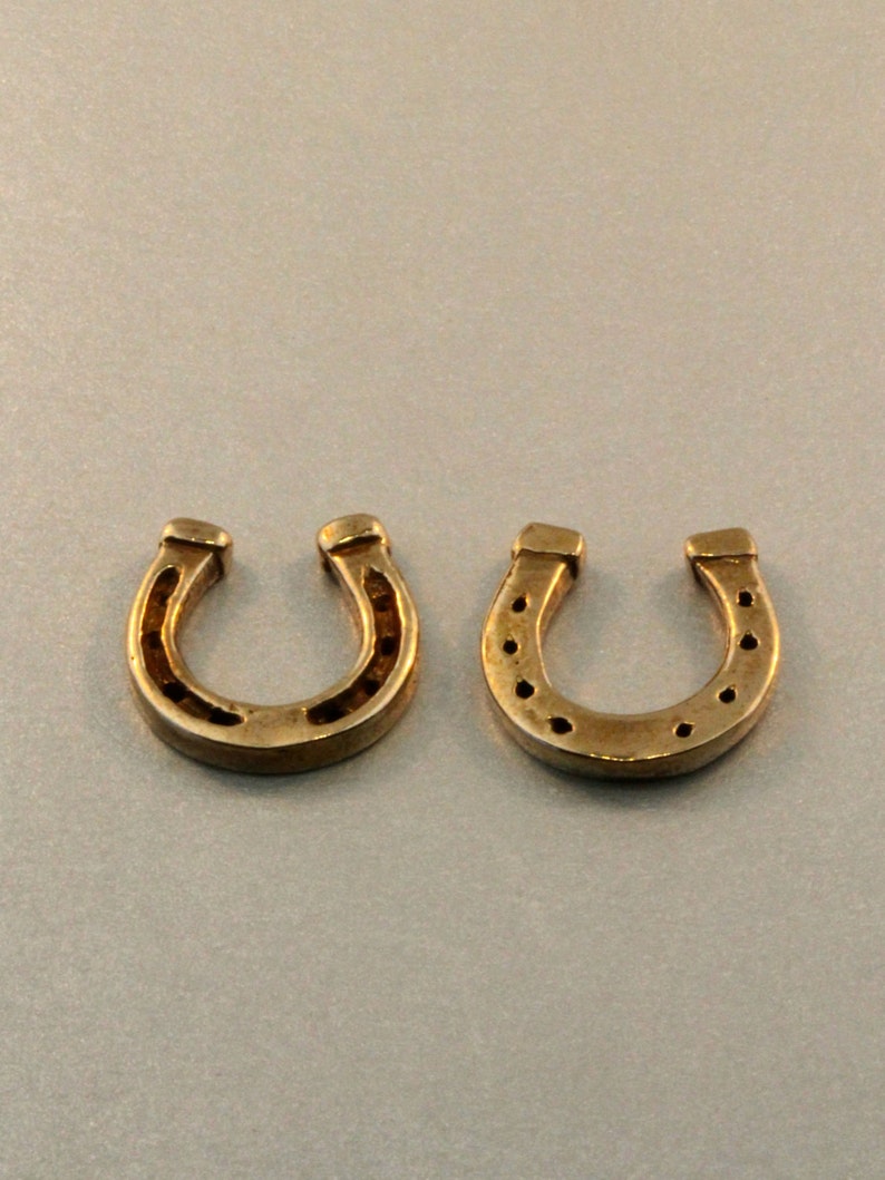 Horseshoe Ear Cuff Good Luck Horseshoe Earrings Bronze Ear Etsy
