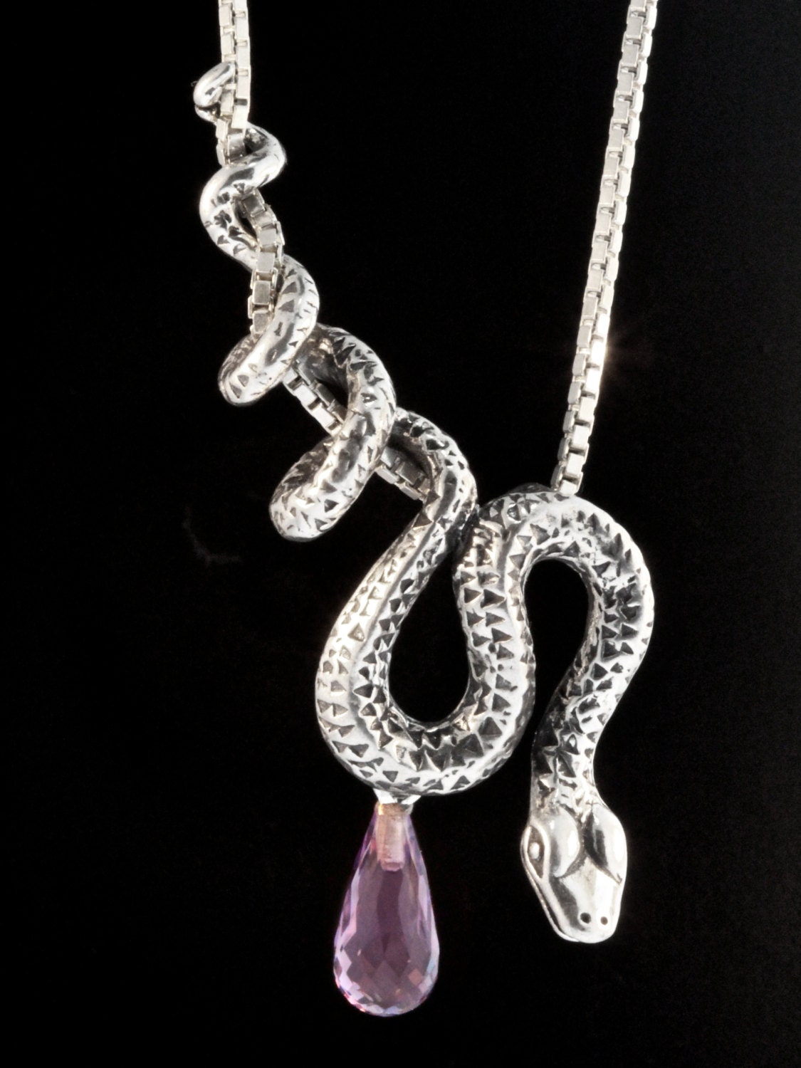 Magnetic Snake Necklace (Silver)