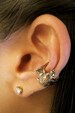 Halloween Jewelry Halloween Earring Bat Ear Cuff Bronze Ear Cuff Non Pierced Earring Small Cuff Animal Earring Bat Earring Bat Earrings 