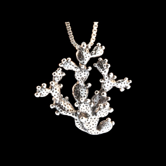 Tiny Cactus Necklace Silver Cactus Jewelry Prickly Pear Cactus Plant Jewelry Native American Jewelry Desert Jewelry Tiny Cactus Miniature Etsy Australia